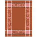 Le Jacquard Francais Botanique Pink Cotton Tea Towel