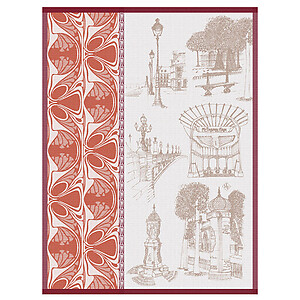 Le Jacquard Francais Carnet de Paris Cabaret Cotton Tea Towel