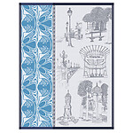 Le Jacquard Francais Carnet de Paris Seine Cotton Tea Towel