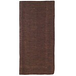 Bodrum Chambray Cocoa Brown Linen Napkins - Set of 4