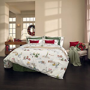 Schlossberg Santa in NY Bedding