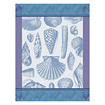 Le Jacquard Francais Coquillage Blue Cotton Tea Towel