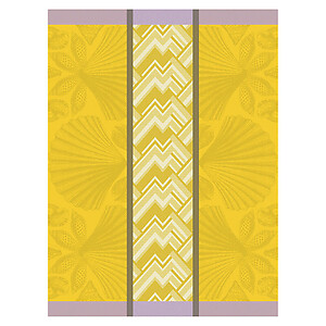Le Jacquard Francais Coquille Yellow Cotton Tea Towel