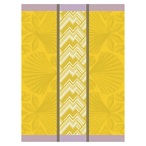 Le Jacquard Francais Coquille Yellow Cotton Tea Towel