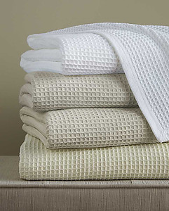 Sferra Waffle Blanket - Kingston Waffle Weave