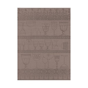 Le Jacquard Francais Cristal Black Pepper Linen Kitchen Towel