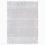 Le Jacquard Francais Cristal White Linen Kitchen Towel