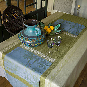 Le Jacquard Francais Croisiere sur le Nil Palm Table Linens