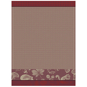 Le Jacquard Francais Dans Les Bois Red Cotton Hand Towel