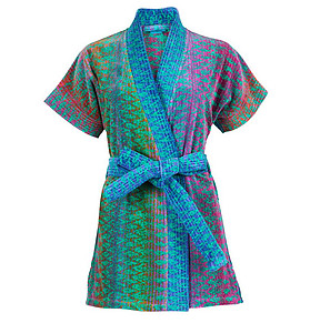 Elaiva Green Ocean Magic Kimono Beach Bath Robe