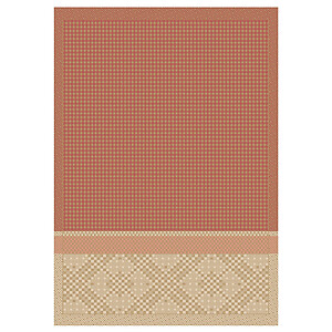 Le Jacquard Francais Essentiel Graphique Beige Cotton Hand Towel