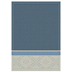 Le Jacquard Francais Essentiel Graphique Blue Cotton Hand Towel