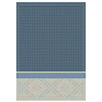 Le Jacquard Francais Essentiel Graphique Blue Cotton Hand Towel
