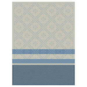 Le Jacquard Francais Essentiel Graphique Blue Cotton Tea Towel