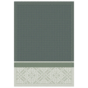 Le Jacquard Francais Essentiel Graphique Green Cotton Hand Towel