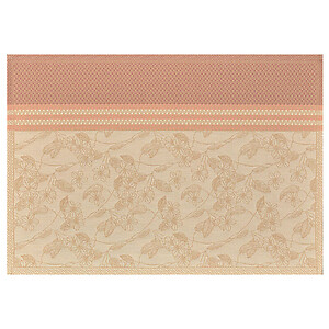 Le Jacquard Francais Essentiel Gravure Beige Coated Cotton Placemats