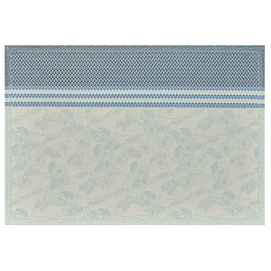 Le Jacquard Francais Essentiel Gravure Blue Coated Cotton Placemats