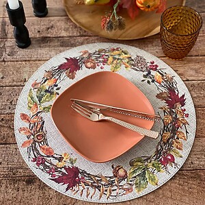 Bodrum Harvest Rectangle Easy Care Placemats - Set of 4