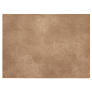 Bodrum Tanner Beige Rectangle Faux Leather Placemats - Set of 4