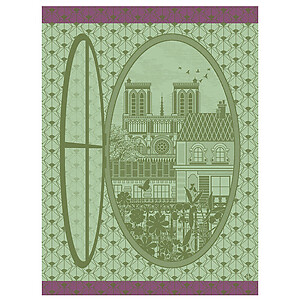 Le Jacquard Francais Fenetre sur Paris Plane Tree Cotton Tea Towel