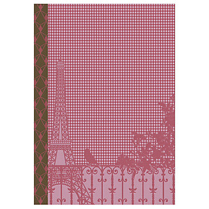 Le Jacquard Francais Fenetre sur Paris Prunus Cotton Hand Towel