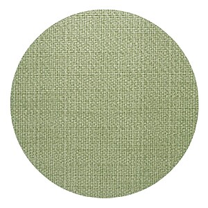 Bodrum Wicker Fern Green Round Easy Care Placemats - Set of 4