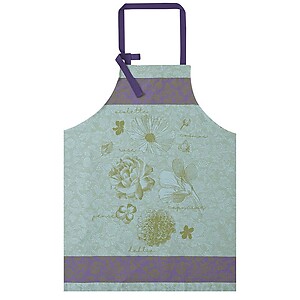 Le Jacquard Francais Fleurs a Croquer Chlorophyll Cotton Apron