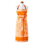 Le Jacquard Francais Fleurs a Croquer Orange Cotton Apron