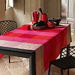 Le Jacquard Francais Fleurs de Kyoto Cherry Cotton Table Linens