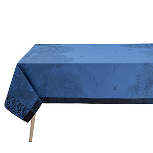 Le Jacquard Francais Foret Enchantee Blue Cotton Table Linens