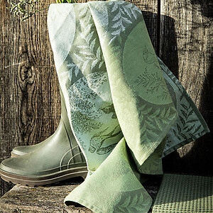 Le Jacquard Francais Josephine Green Cotton Tea Towel