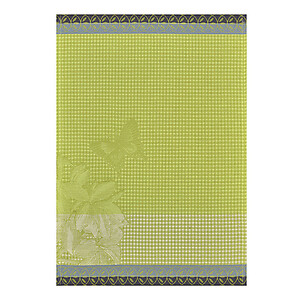 Le Jacquard Francais Jardin des Papillons Green Cotton Hand Towel