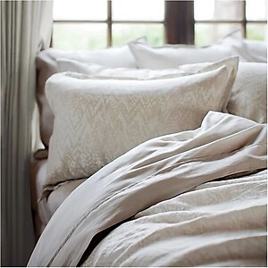 St Geneve Amalfi Neutral Grey Linen Cotton Bedding