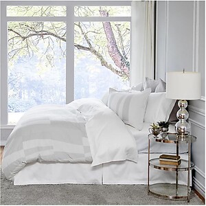 St Geneve Torro Grey and White Cotton Bedding
