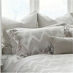 St Geneve Viva Grey Zig Zag Bedding