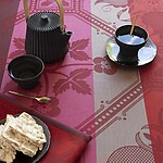 Le Jacquard Francais Hacienda Red Cotton Table Linens