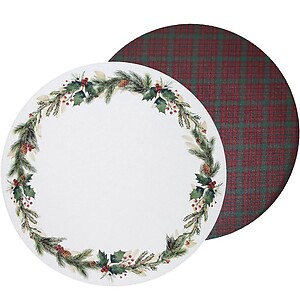Bodrum Noel Round Easy Care Placemats - Set of 4