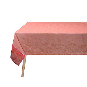 Le Jacquard Francais Instant Bucolique Pink Linen Table Linens