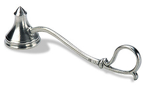 Italian Pewter Curved Candle Snuffer, Match Pewter item 828.0