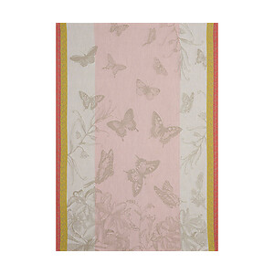 Le Jacquard Francais Jardin des Papillons Magnolia Cotton Tea Towel