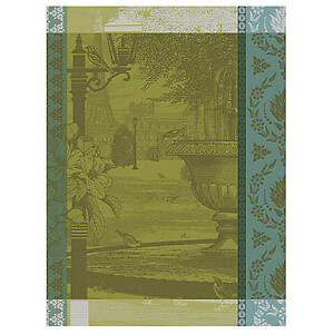 Le Jacquard Francais Jardin Parisien Green Cotton Tea Towel