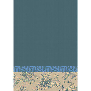 Le Jacquard Francais Josephine Blue Cotton Hand Towel