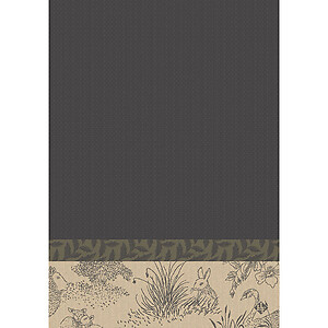 Le Jacquard Francais Josephine Grey Cotton Hand Towel