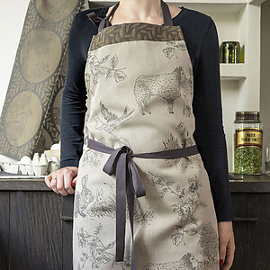Le Jacquard Francais Josephine Green Cotton Apron