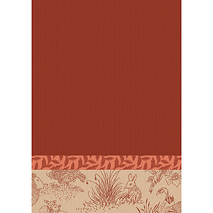 Le Jacquard Francais Josephine Red Cotton Hand Towel
