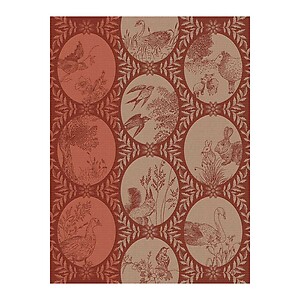 Le Jacquard Francais Josephine Red Cotton Tea Towel