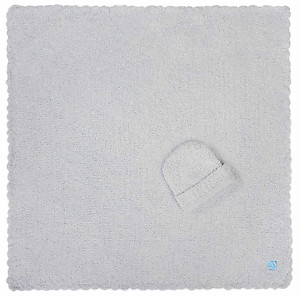 Kashwere Blue Baby Blanket with Cap