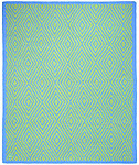 Kashwere Half Throw Blanket Diamond Green and Blue