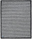 Kashwere Half Throw Blanket Houndstooth Black and Cream