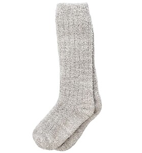 Kashwere Lounge Socks - Heathered Oyster and Bone